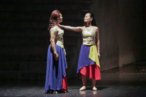 Lisa Macuja as Inang Bayan & Joana Ampil as the voice of Inang Bayan Photo by Ian Santos