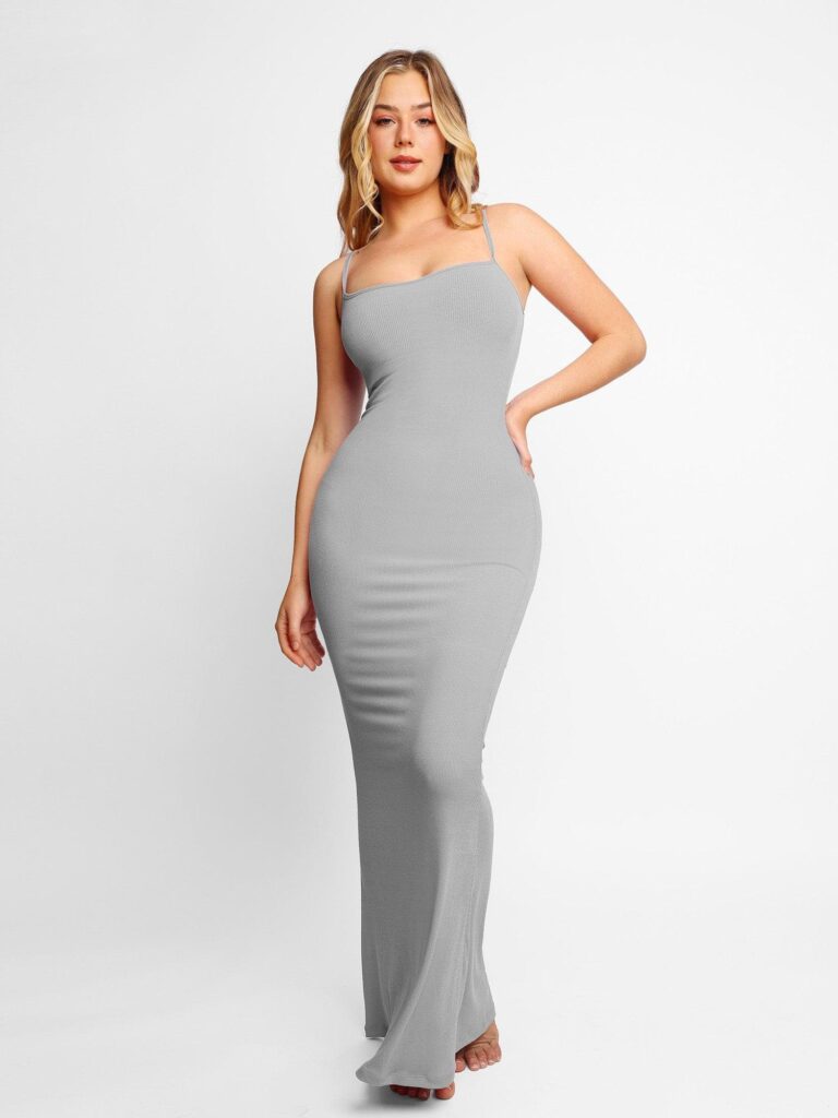 Popilush Shaper Dress Bodycon Maxi/Mini Built in Shapewear Bra 8